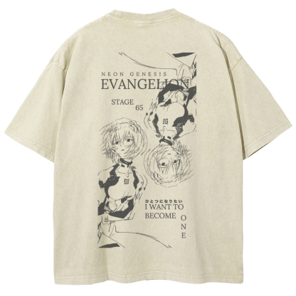 EVA Unisex Fit Washed T-Shirt 2512021623