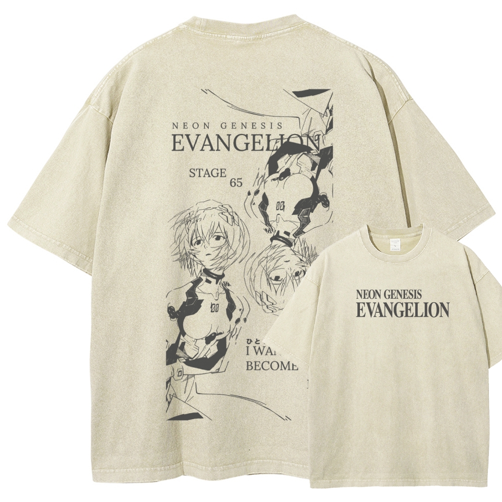 EVA Unisex Fit Washed T-Shirt 2512021623