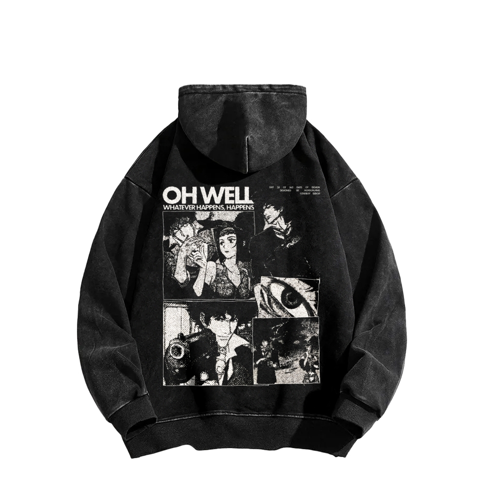 Cowboy bebop Unisex Washed Hoodie 2601000127