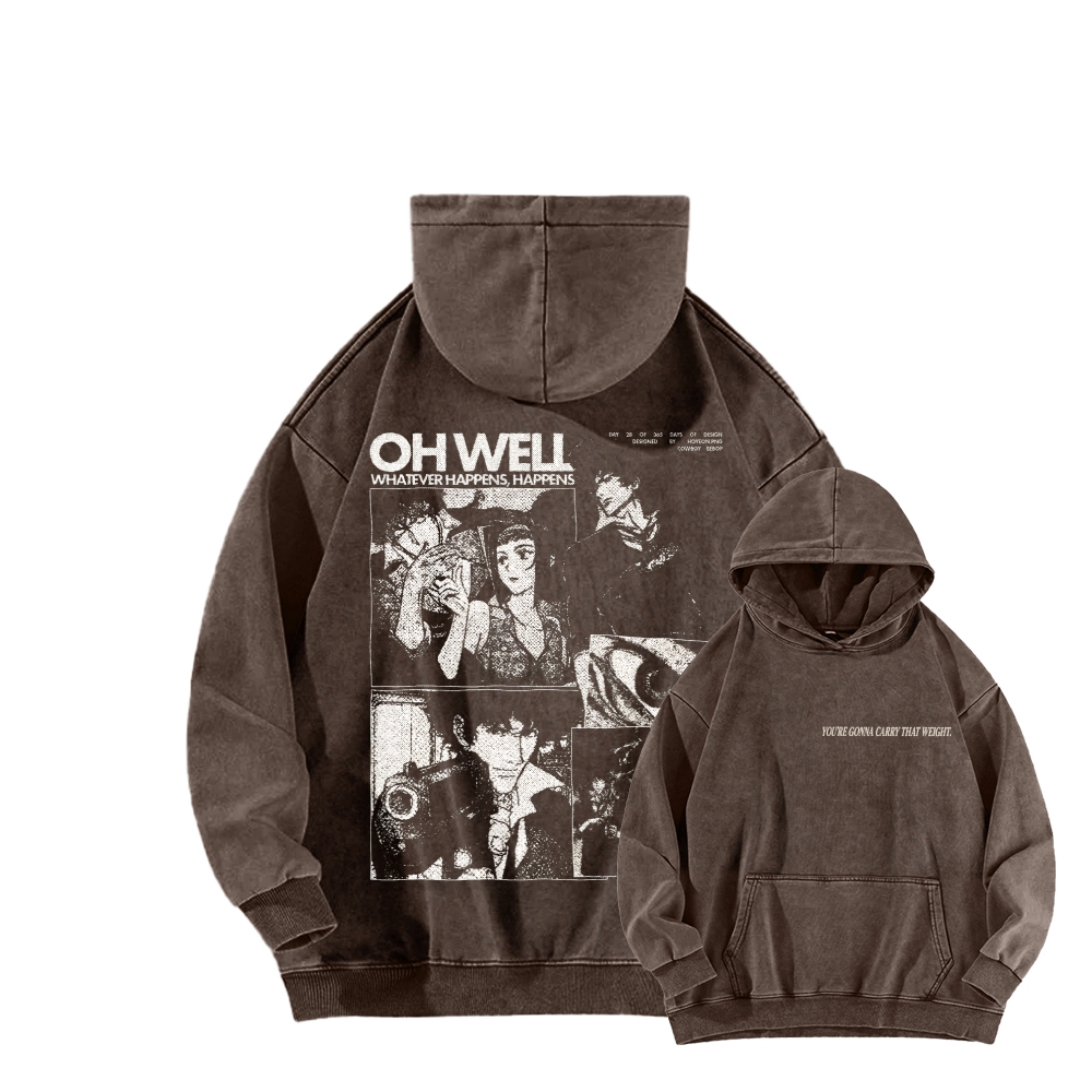 Cowboy bebop Unisex Washed Hoodie 2601000127