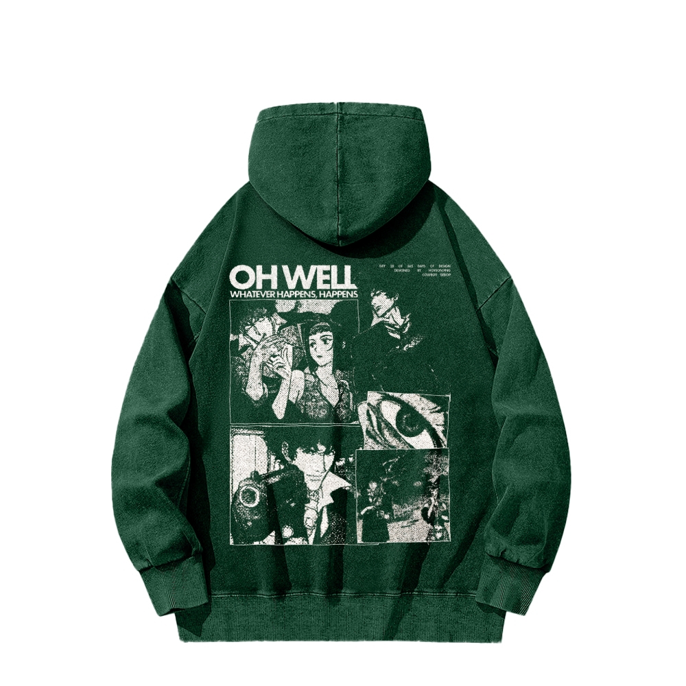 Cowboy bebop Unisex Washed Hoodie 2601000127