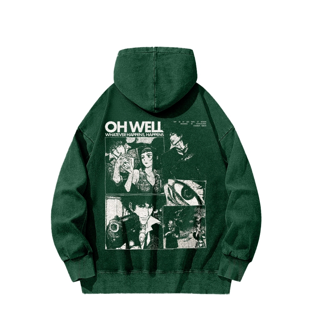 Cowboy bebop Unisex Washed Hoodie 2601000127