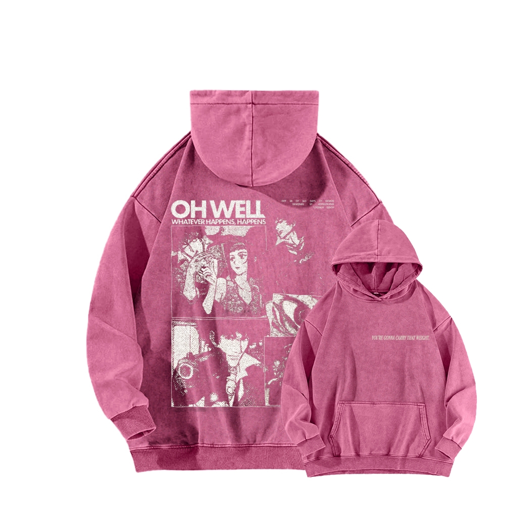 Cowboy bebop Unisex Washed Hoodie 2601000127
