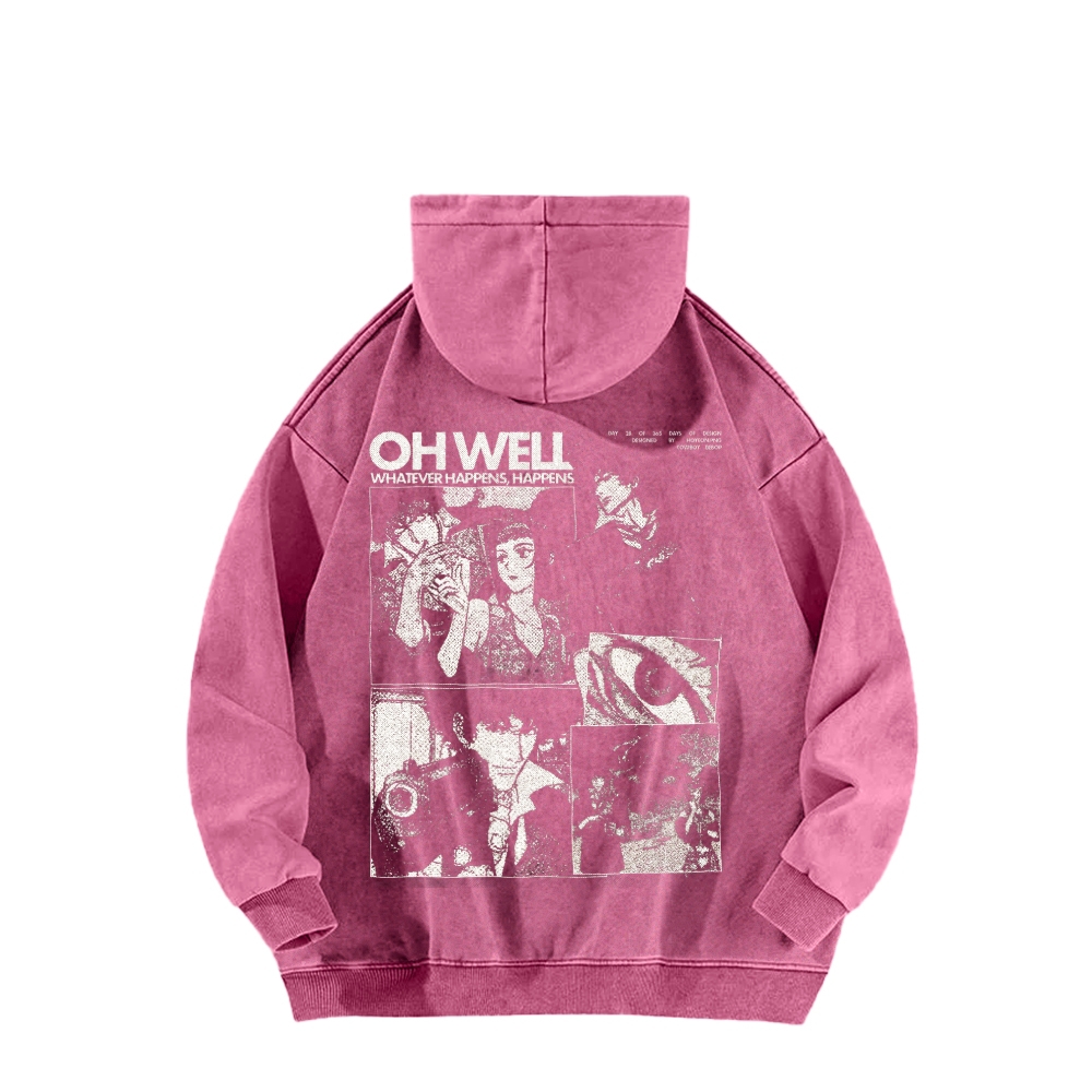 Cowboy bebop Unisex Washed Hoodie 2601000127