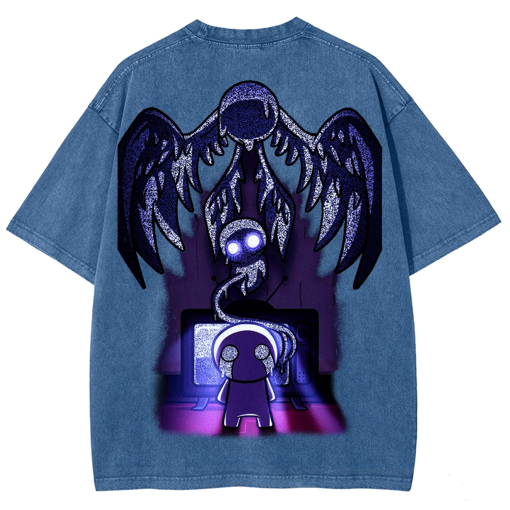 Who am I? The binding of Isaac Unisex Fit Washed T-Shirt 2601000776