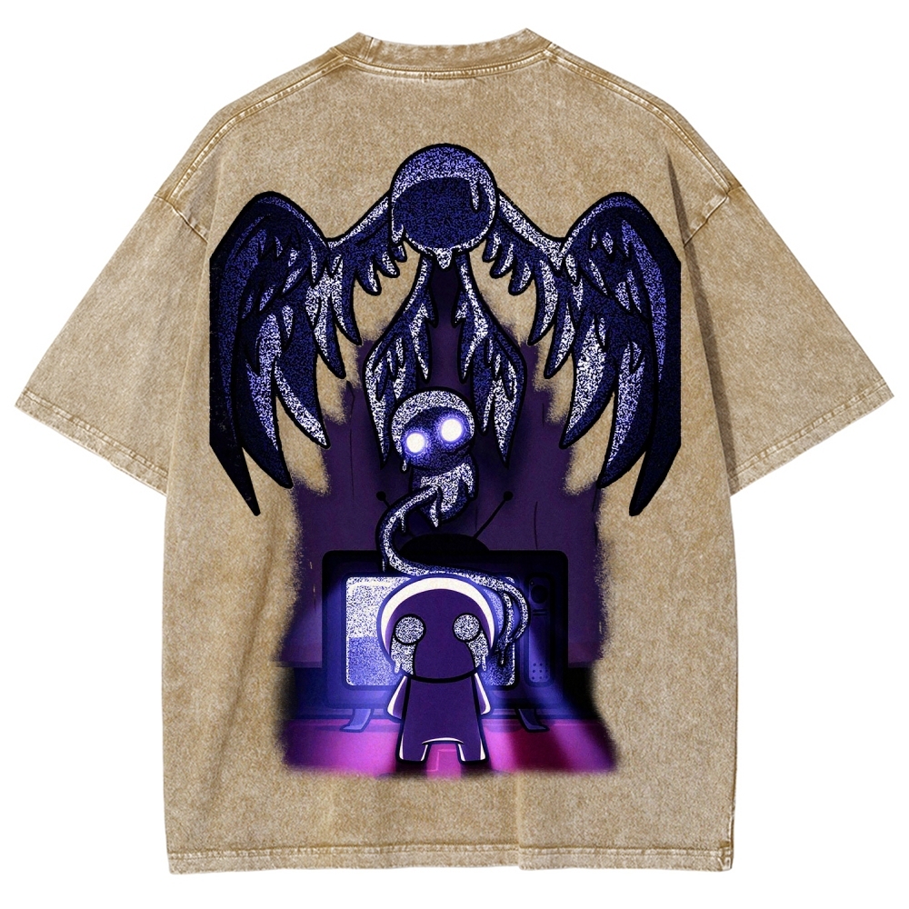 Who am I? The binding of Isaac Unisex Fit Washed T-Shirt 2601000776