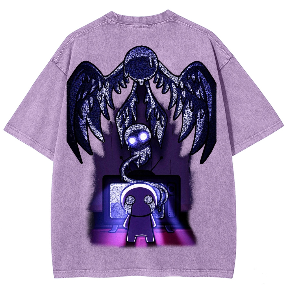 Who am I? The binding of Isaac Unisex Fit Washed T-Shirt 2601000776