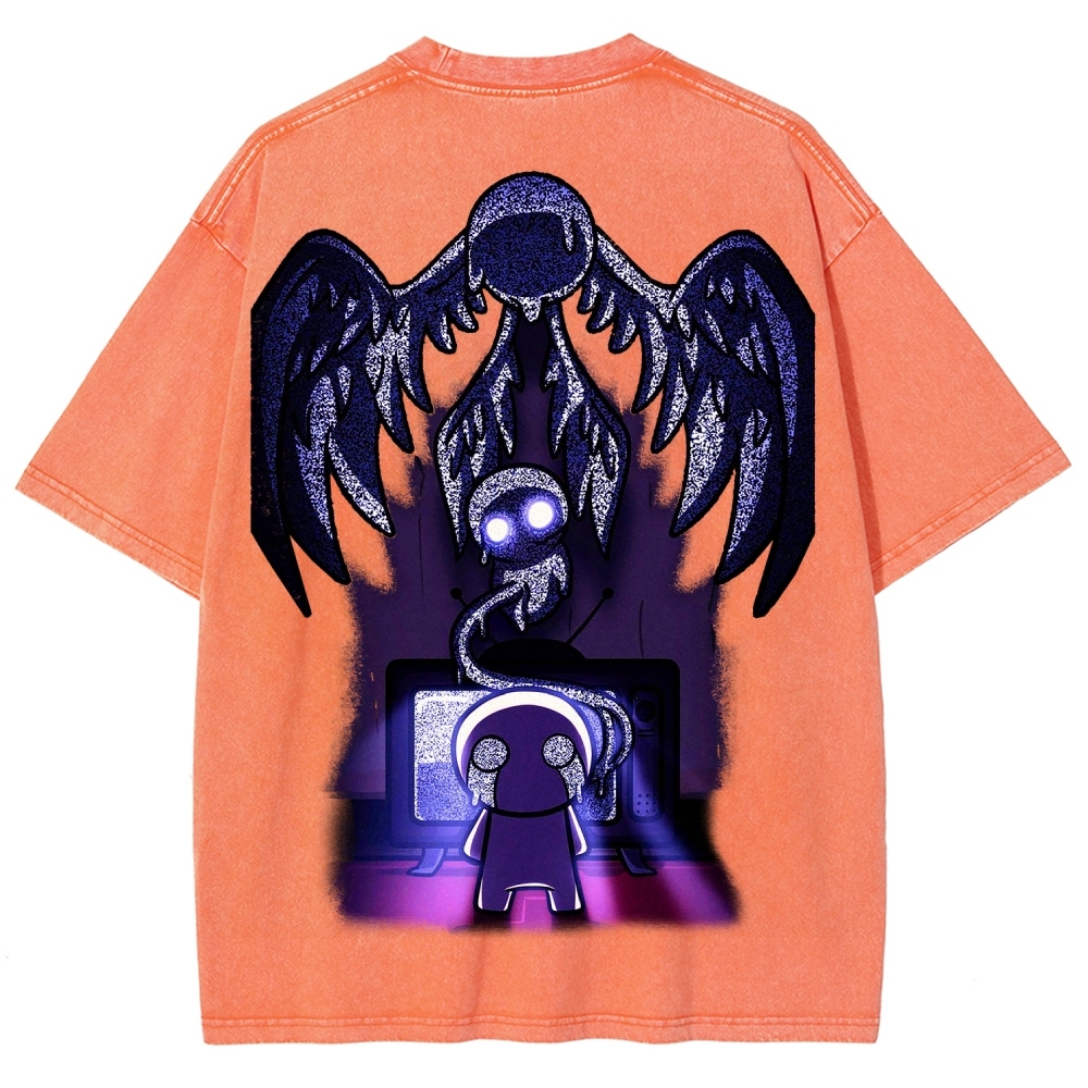 Who am I? The binding of Isaac Unisex Fit Washed T-Shirt 2601000776