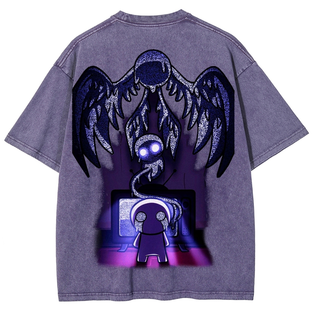 Who am I? The binding of Isaac Unisex Fit Washed T-Shirt 2601000776