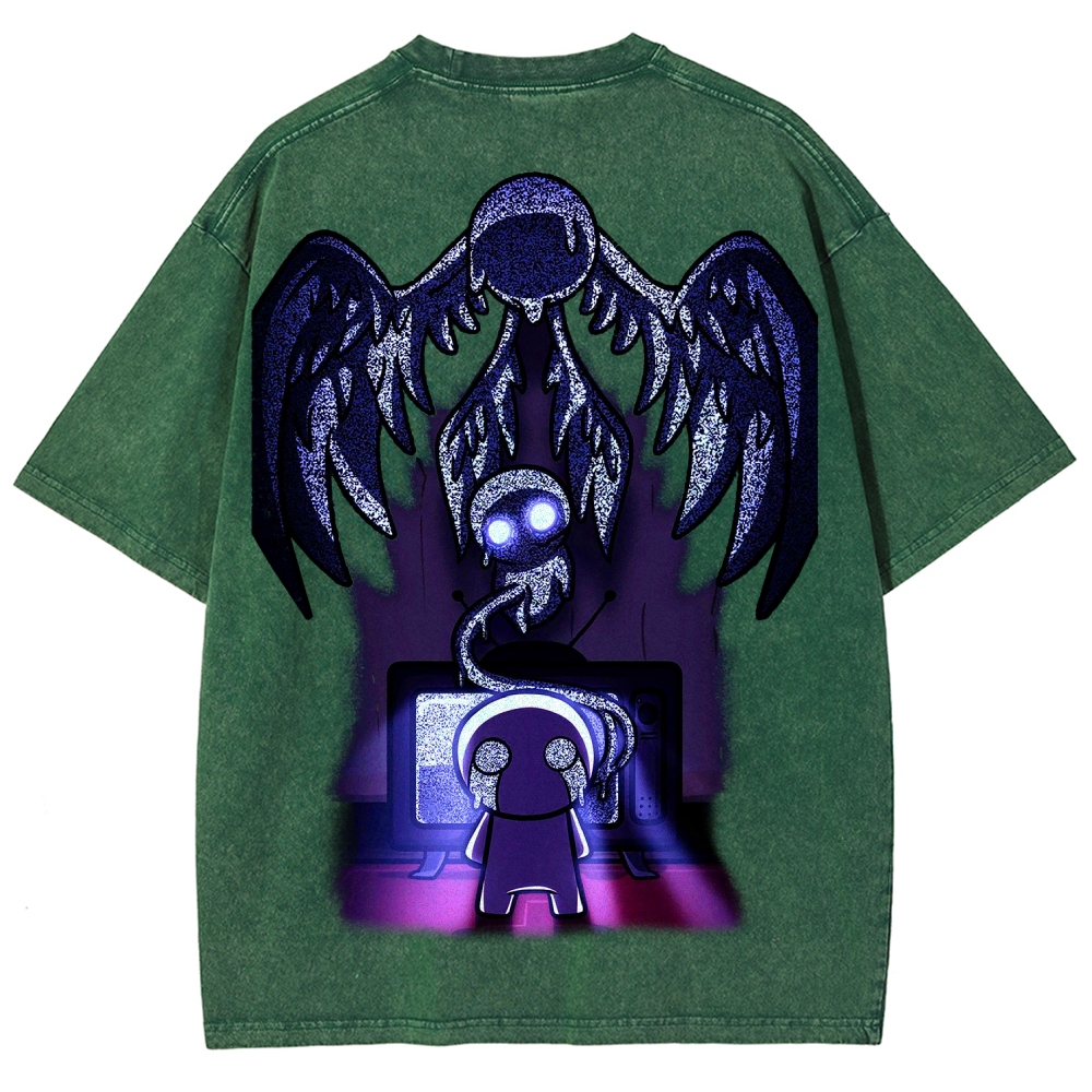 Who am I? The binding of Isaac Unisex Fit Washed T-Shirt 2601000776