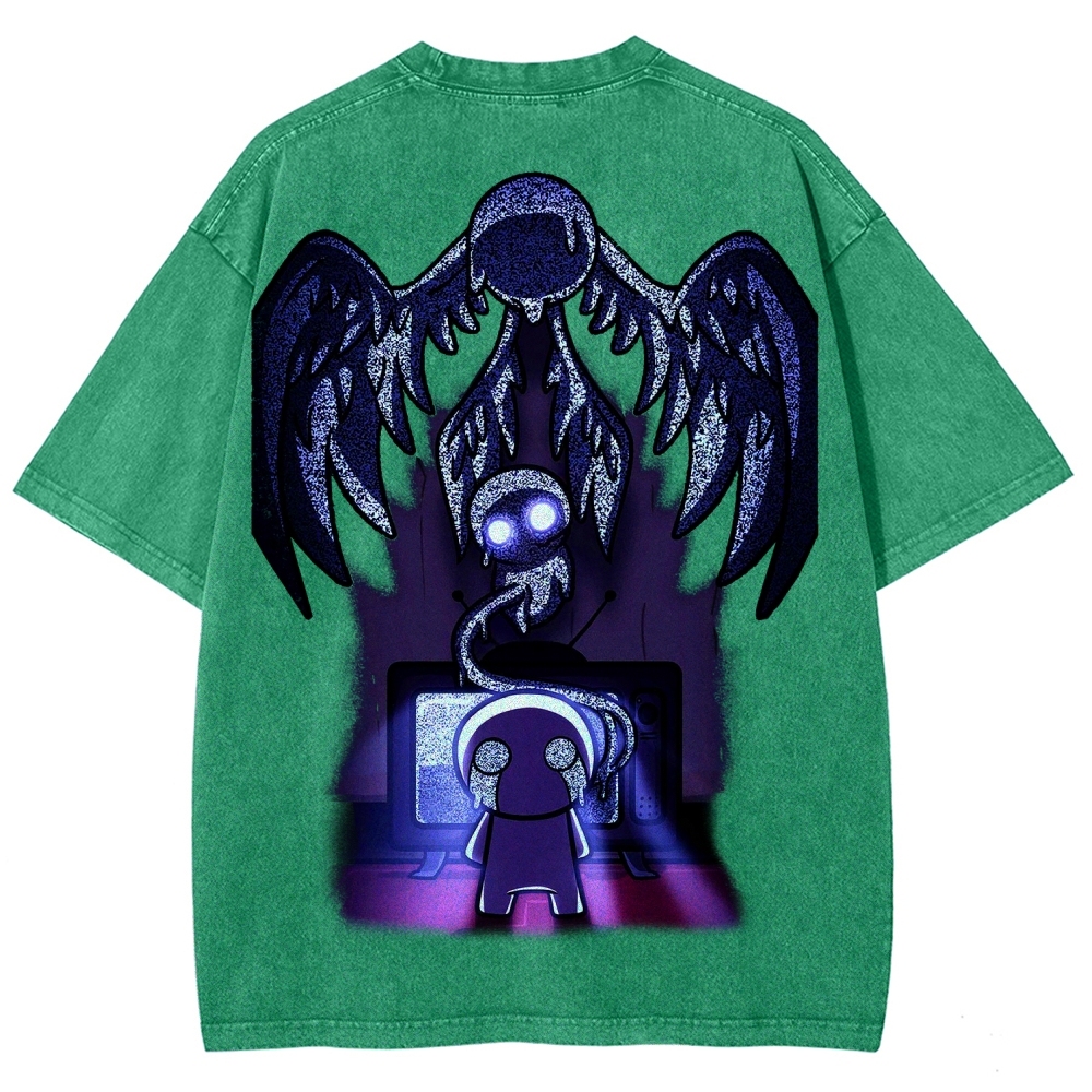 Who am I? The binding of Isaac Unisex Fit Washed T-Shirt 2601000776