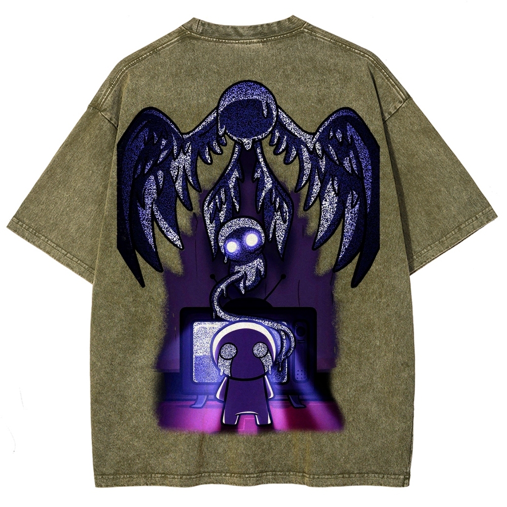 Who am I? The binding of Isaac Unisex Fit Washed T-Shirt 2601000776