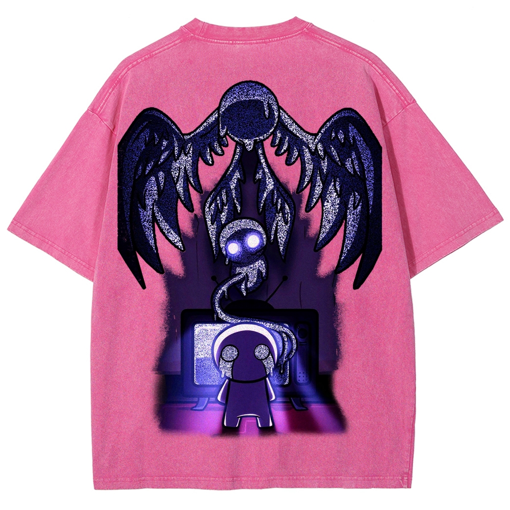 Who am I? The binding of Isaac Unisex Fit Washed T-Shirt 2601000776