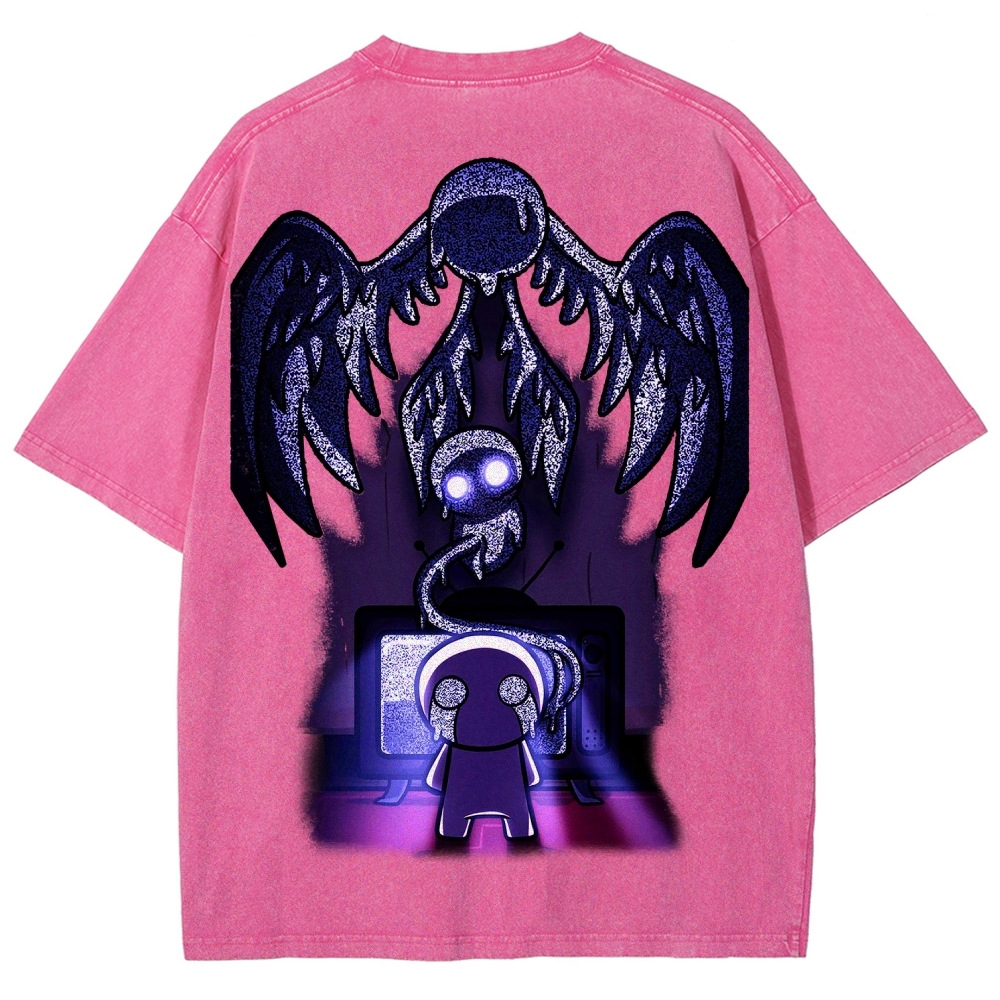 Who am I? The binding of Isaac Unisex Fit Washed T-Shirt 2601000776