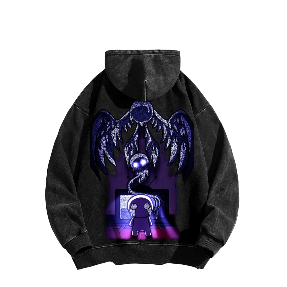 Who am I? The bending of Isaac Unisex Washed Hoodie 2601000781