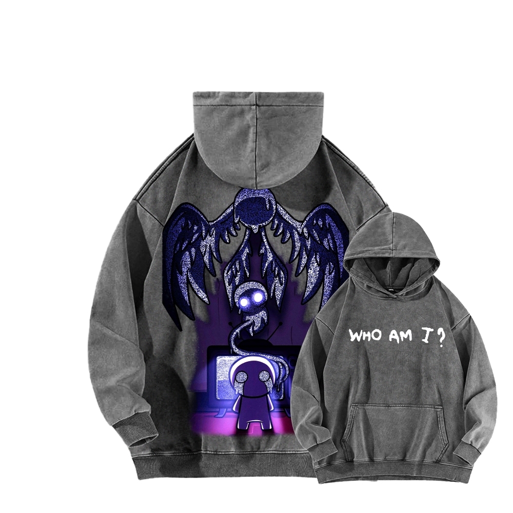 Who am I? The bending of Isaac Unisex Washed Hoodie 2601000781