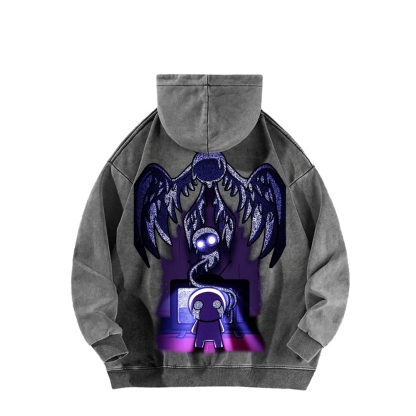 Who am I? The bending of Isaac Unisex Washed Hoodie 2601000781