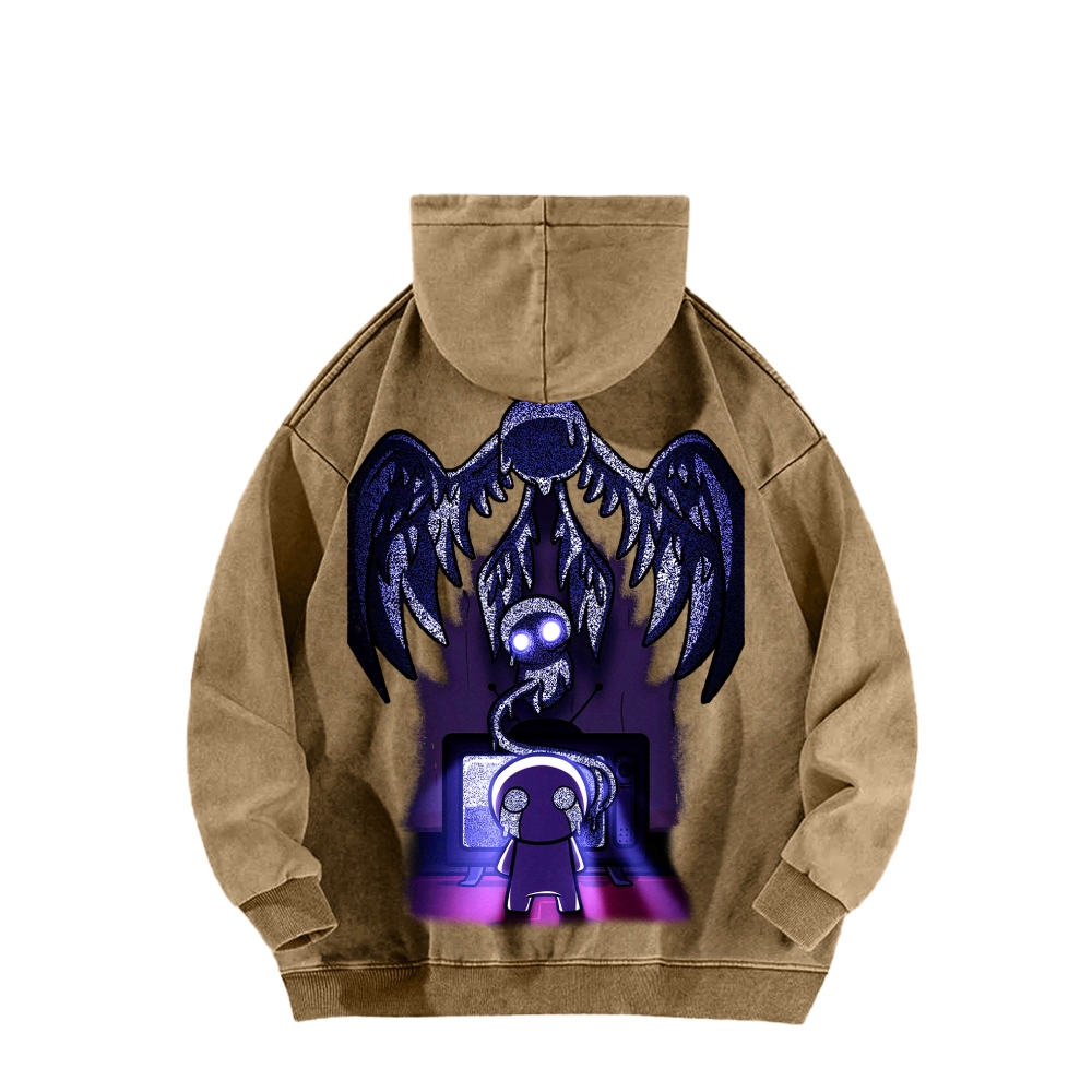 Who am I? The bending of Isaac Unisex Washed Hoodie 2601000781