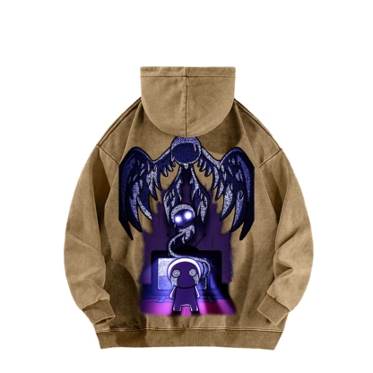 Who am I? The bending of Isaac Unisex Washed Hoodie 2601000781