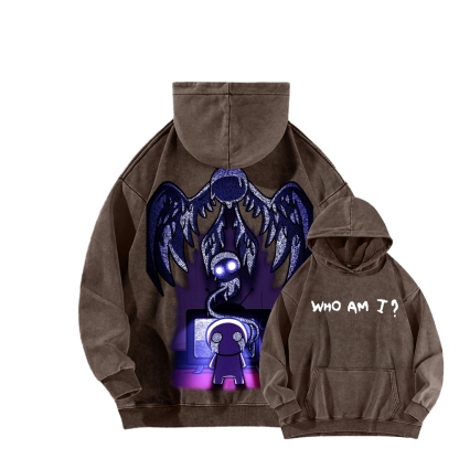 Who am I? The bending of Isaac Unisex Washed Hoodie 2601000781