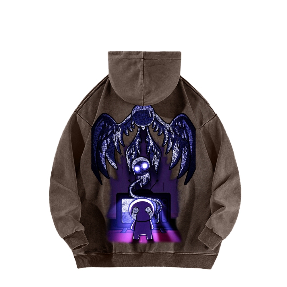 Who am I? The bending of Isaac Unisex Washed Hoodie 2601000781