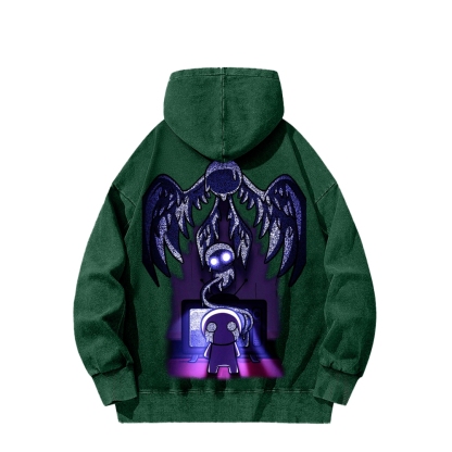 Who am I? The bending of Isaac Unisex Washed Hoodie 2601000781