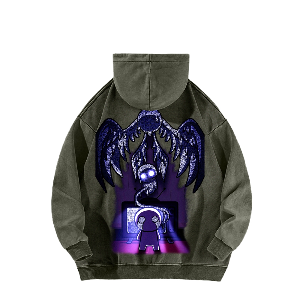 Who am I? The bending of Isaac Unisex Washed Hoodie 2601000781