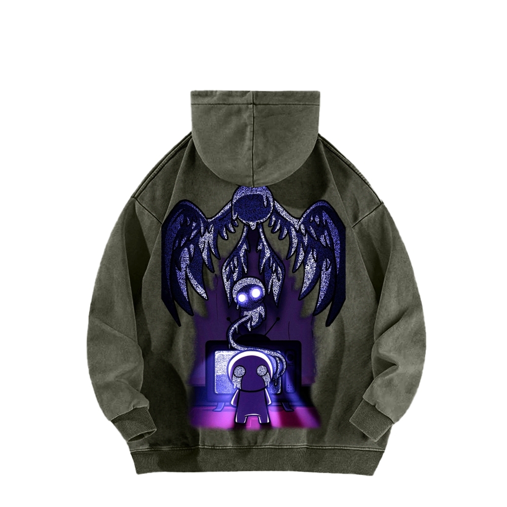 Who am I? The bending of Isaac Unisex Washed Hoodie 2601000781