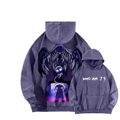 Who am I? The bending of Isaac Unisex Washed Hoodie 2601000781