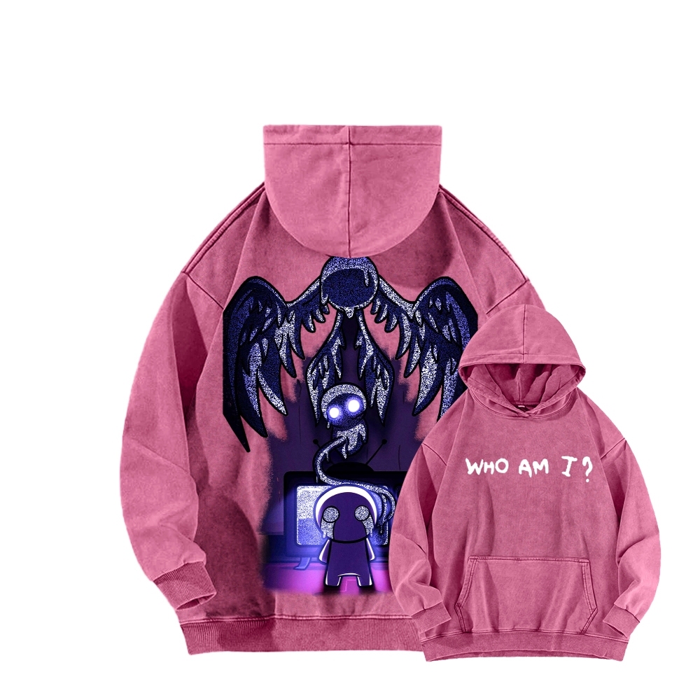 Who am I? The bending of Isaac Unisex Washed Hoodie 2601000781