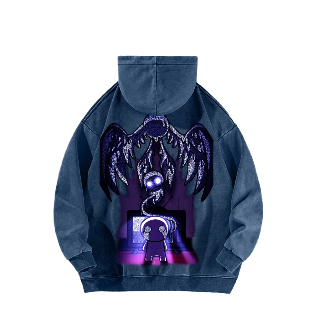 Who am I? The bending of Isaac Unisex Washed Hoodie 2601000781