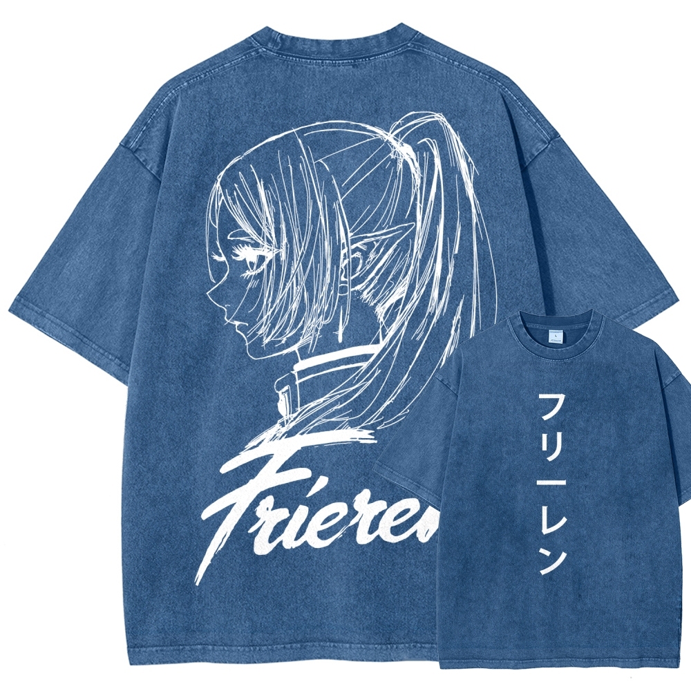 Frieren Unisex Fit Washed T-Shirt 2601005954