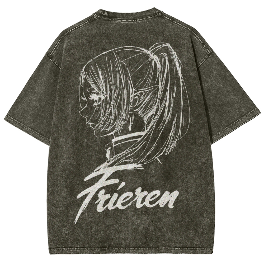 Frieren Unisex Fit Washed T-Shirt 2601005954
