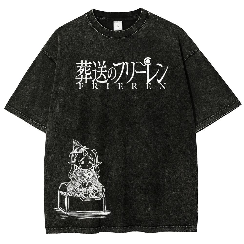Frieren Unisex Fit Washed T-Shirt 2601005962