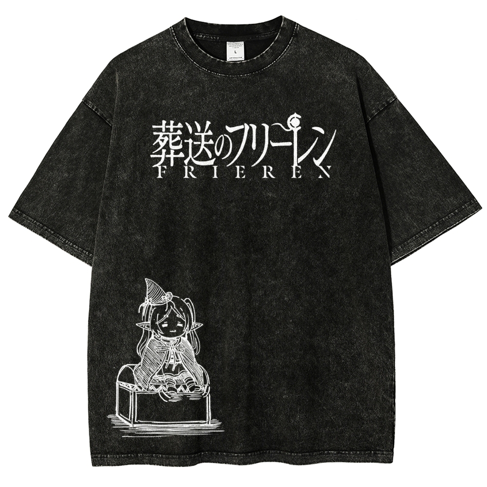 Frieren Unisex Fit Washed T-Shirt 2601005962