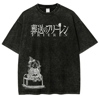 Frieren Unisex Fit Washed T-Shirt 2601005962
