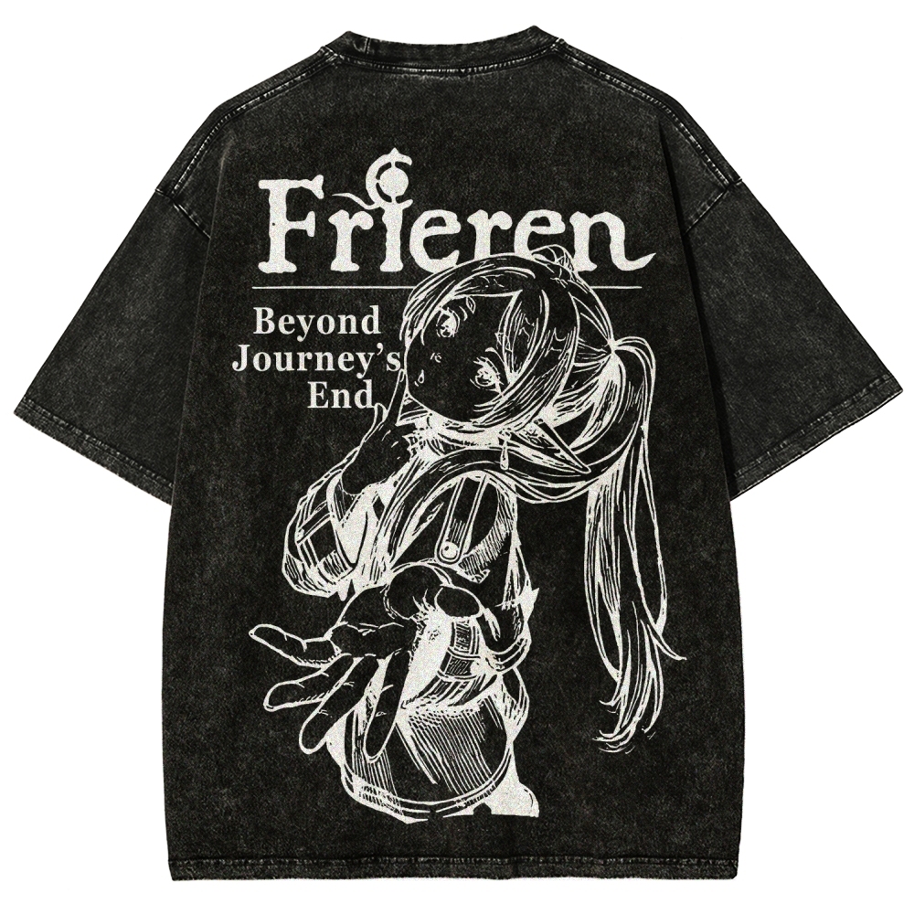 Frieren Unisex Fit Washed T-Shirt 2601005962