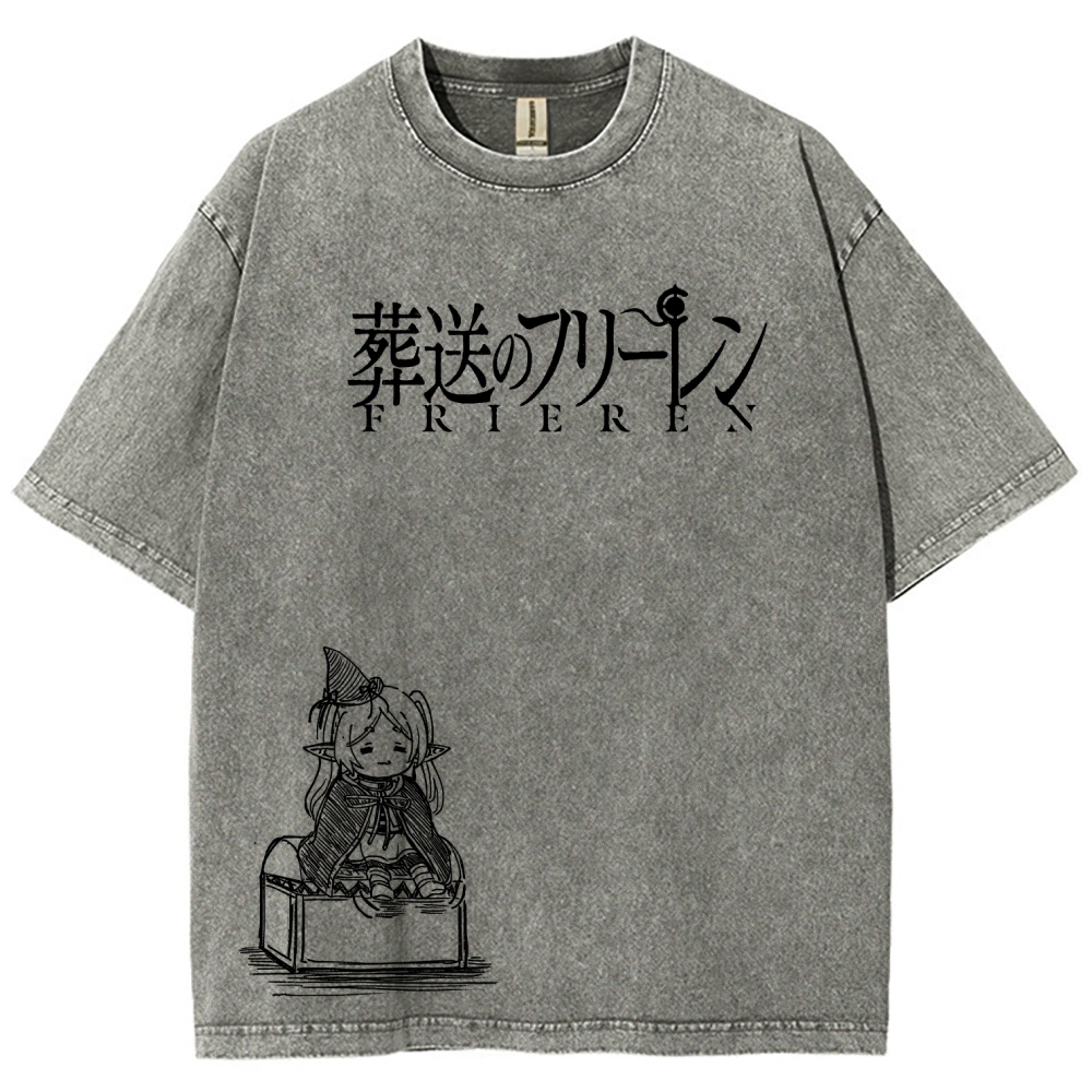 Frieren Unisex Fit Washed T-Shirt 2601005962