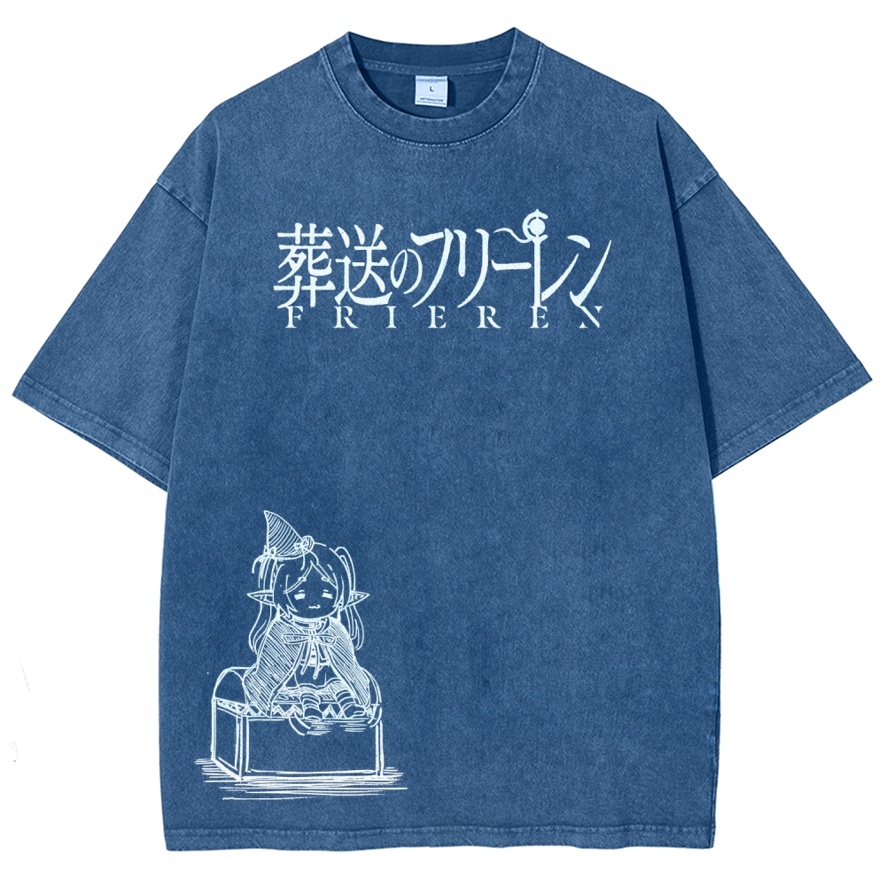 Frieren Unisex Fit Washed T-Shirt 2601005962