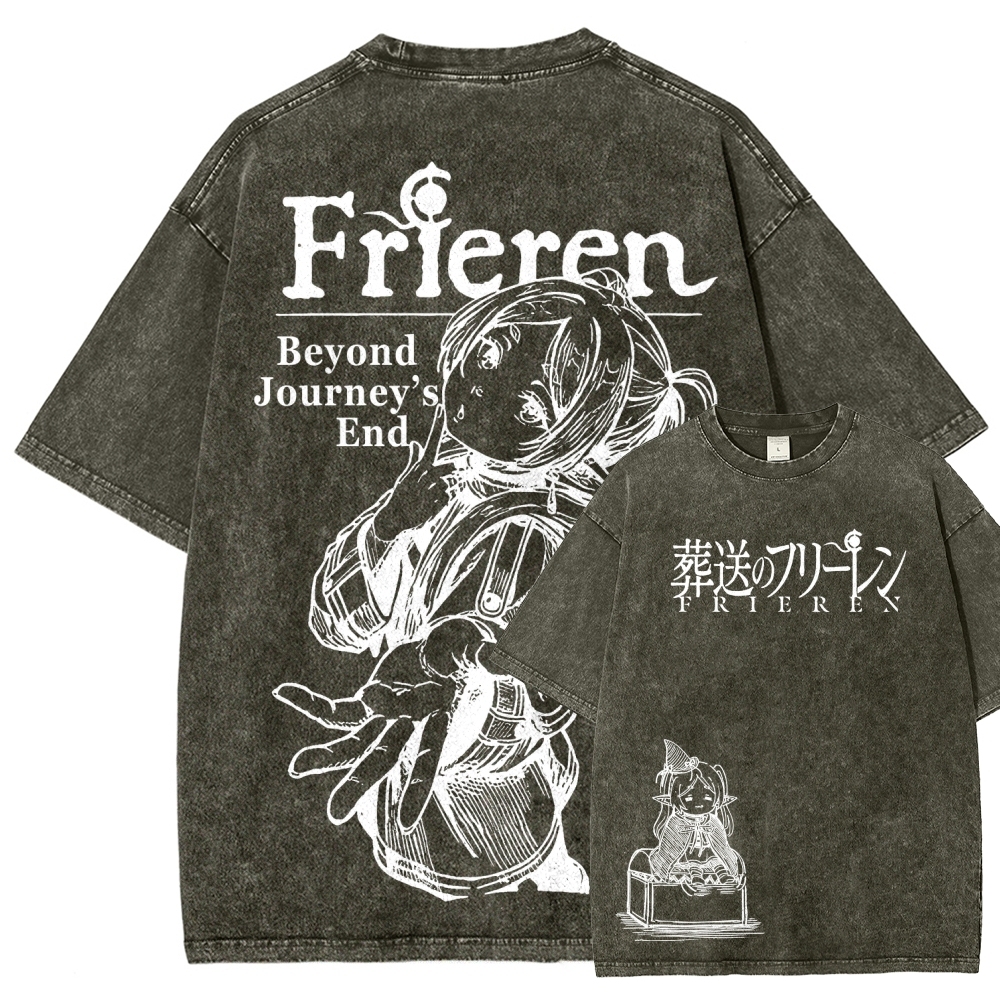 Frieren Unisex Fit Washed T-Shirt 2601005962