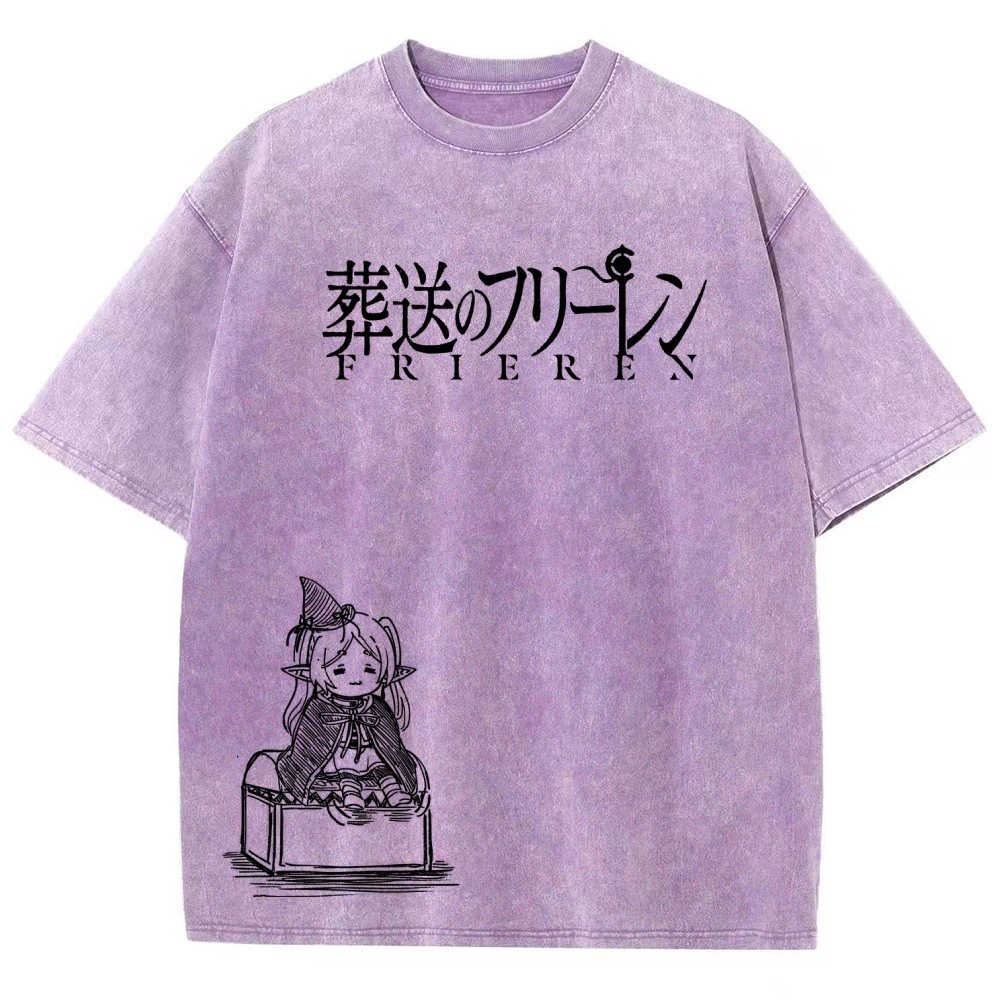 Frieren Unisex Fit Washed T-Shirt 2601005962