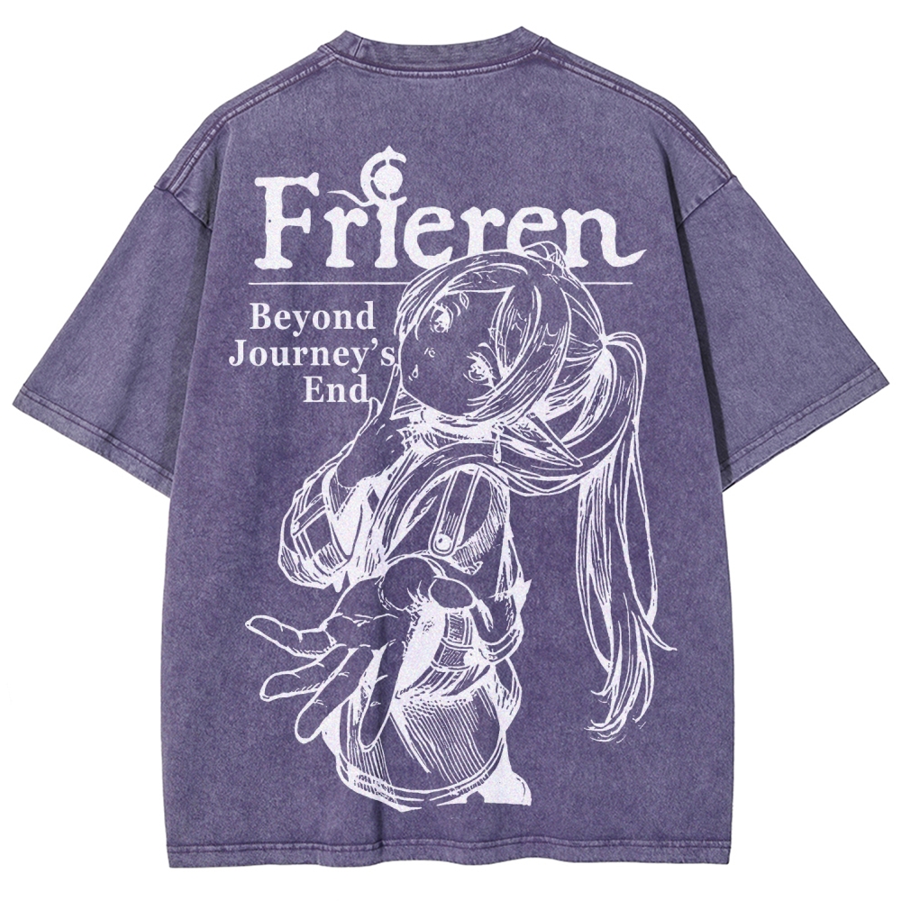 Frieren Unisex Fit Washed T-Shirt 2601005962