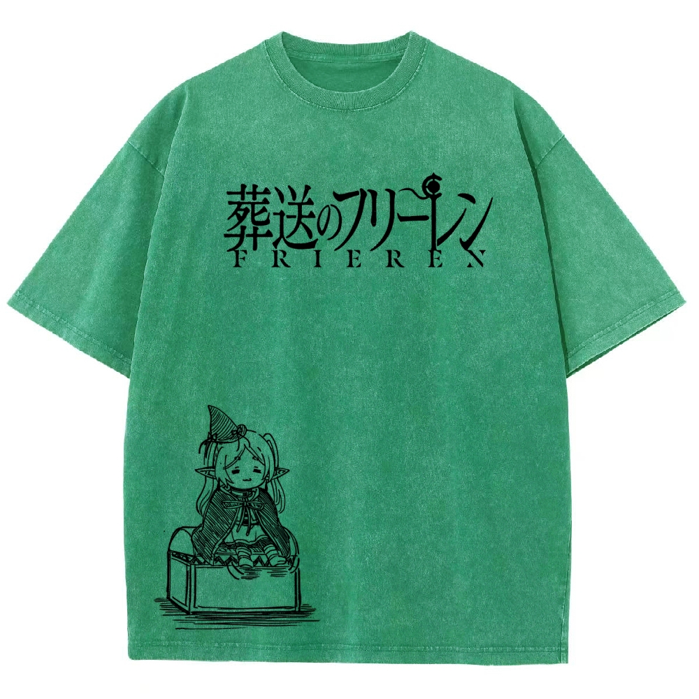 Frieren Unisex Fit Washed T-Shirt 2601005962