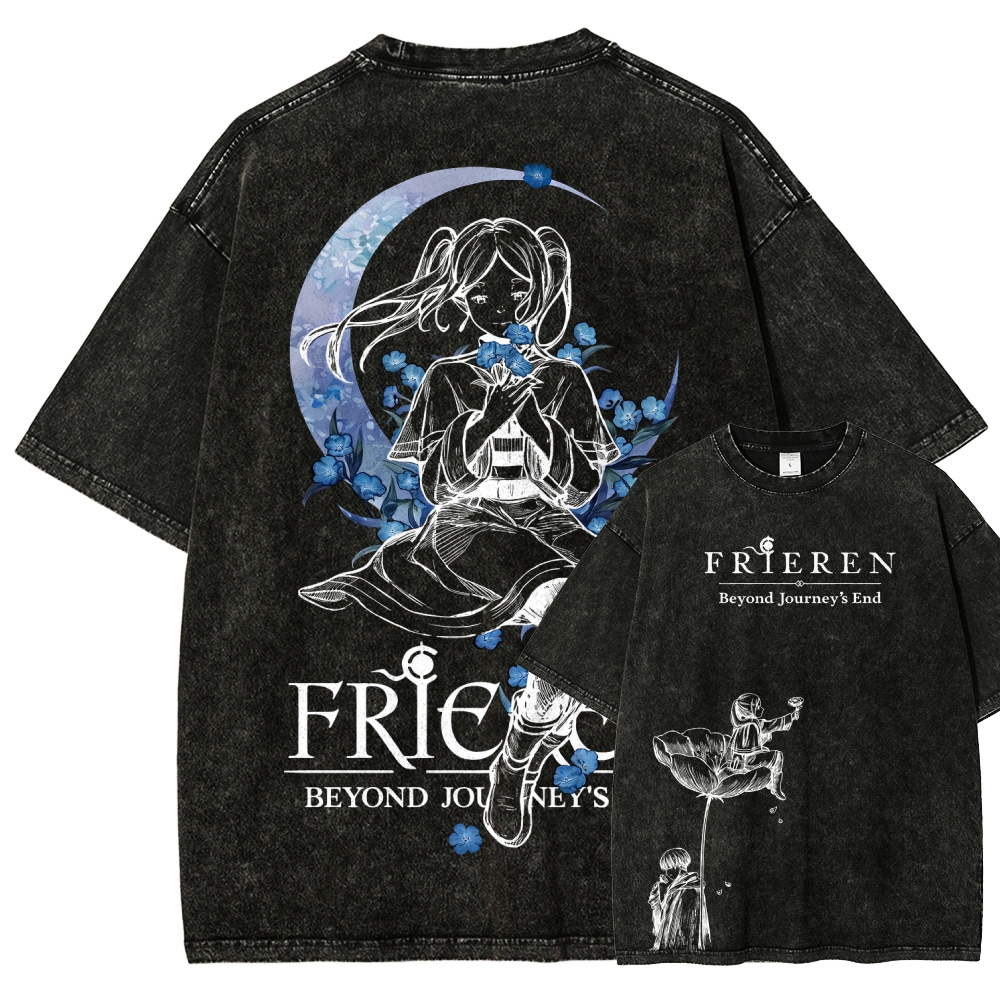 Frieren Unisex Fit Washed T-Shirt 2601005974