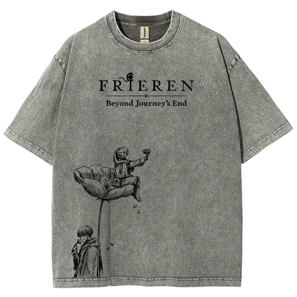 Frieren Unisex Fit Washed T-Shirt 2601005974