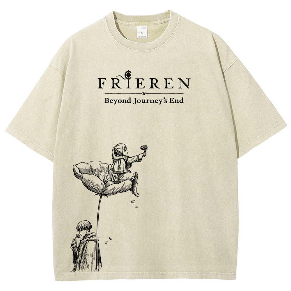 Frieren Unisex Fit Washed T-Shirt 2601005974