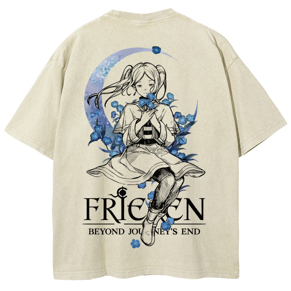 Frieren Unisex Fit Washed T-Shirt 2601005974