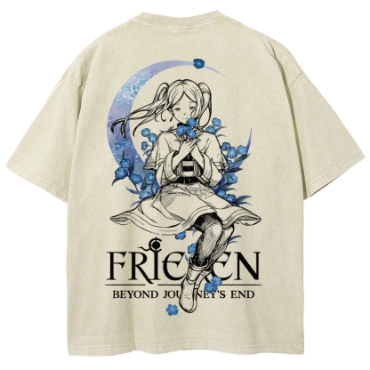 Frieren Unisex Fit Washed T-Shirt 2601005974