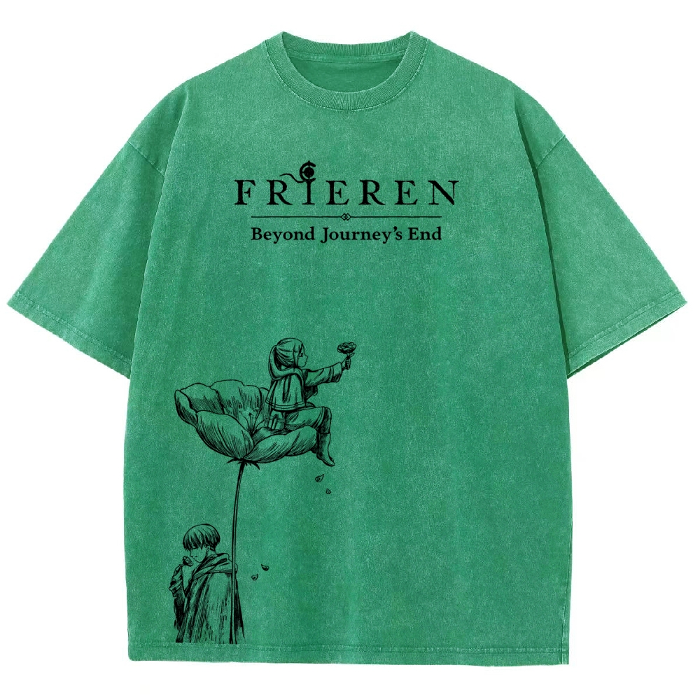 Frieren Unisex Fit Washed T-Shirt 2601005974