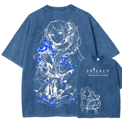 Frieren Unisex Fit Washed T-Shirt 2601005977